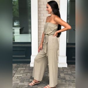 Z Supply Isla bandeau jumpsuit- NWOT